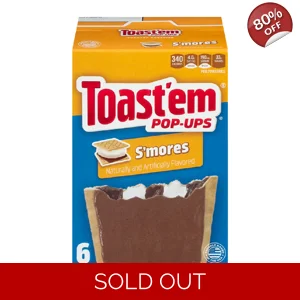 Toast'em POP-UPS - Frosted S'mores Toaster Pastries 6 pack - 288g Box
